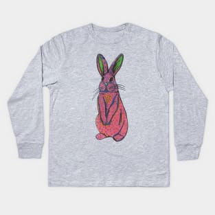 Watermelon Bunny Kids Long Sleeve T-Shirt